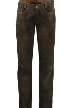 SPIETH & WENSKY Leder-Hose Olbrich braun Ziegenleder