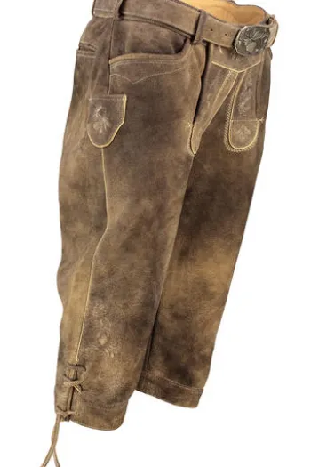 SPIETH & WENSKY Leder Kniebundhose Brunhold serengeti