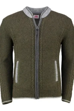 SPIETH & WENSKY Strickjacke Baltus oliv