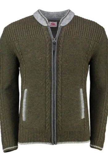 SPIETH & WENSKY Strickjacke Baltus oliv
