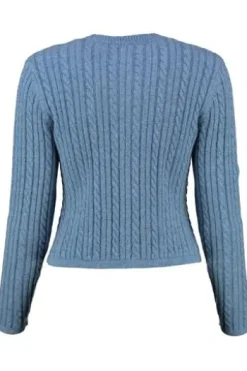 SPIETH & WENSKY Strickjacke Fuschl blau