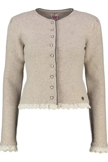 SPIETH & WENSKY Strickjacke Karline natur
