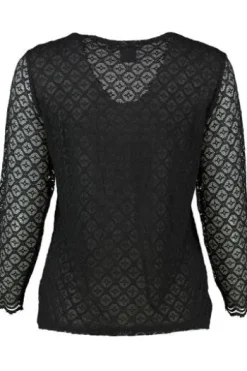 SPIETH & WENSKY Trachtenbluse schwarz 7/8-Arm Eva