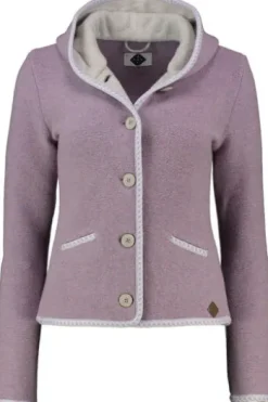 STAPF Strickjacke Malwine flieder hochwertiger Linksstrick Made in Österreich