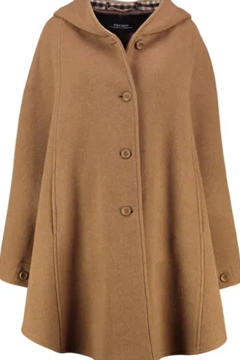 STEINBOCK Cape camel in hochwertiger Doubleface-Woll-Mixqualität