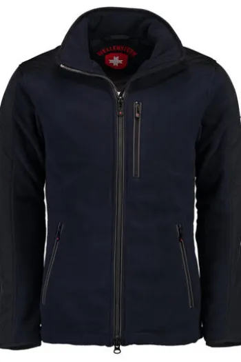 WELLENSTEYN Jet-Fleece-Sport-Jacke JJS-10 darknavy/titan windabweisend, wasserabweisend, atmungsaktiv