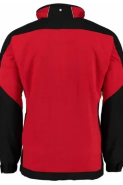 WELLENSTEYN Jet Jacket Fleecejacke JJ-10 rot/schwarz windabweisend, wasserabweisend, atmungsaktiv