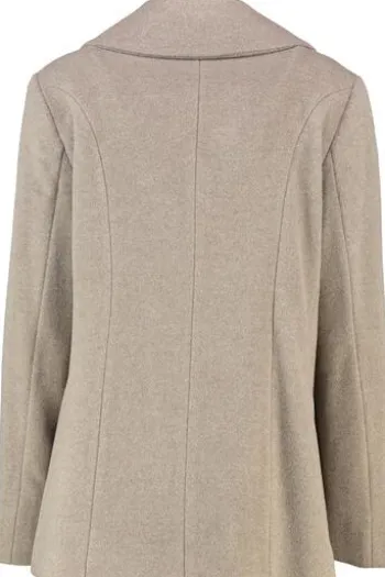 WELLINGTON OF BILMORE Caban-Jacke Leonie taupe in Woll-Kaschmir Qualität
